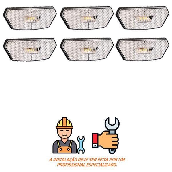 Imagem de 6 Lanterna Diamante Facchini LED Cristal Saída Fios