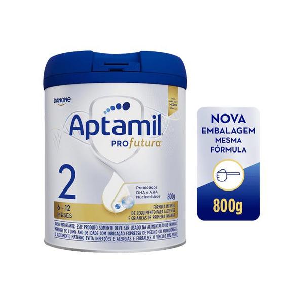 6 Latas Aptamil Profutura 2- Fórmula infantil em pó Danone- 800gr Imagem de 6 Latas Aptamil Profutura 2- Fórmula infantil em pó Danone- 800gr