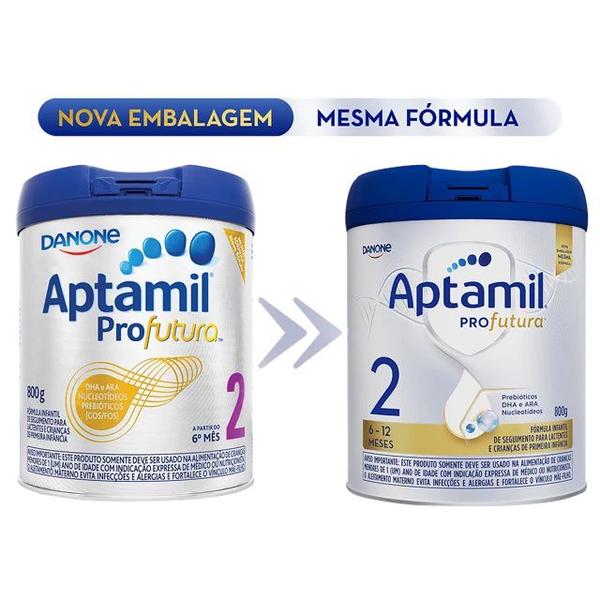 6 Latas Aptamil Profutura 2- Fórmula infantil em pó Danone- 800gr Imagem de 6 Latas Aptamil Profutura 2- Fórmula infantil em pó Danone- 800gr