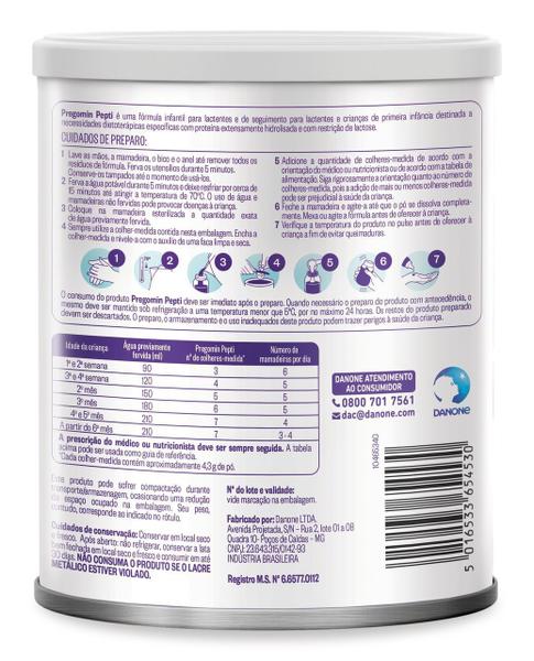 6 Latas -Pregomin Pepti -Formula Infantil Danone -400gr Imagem de 6 Latas -Pregomin Pepti -Formula Infantil Danone -400gr