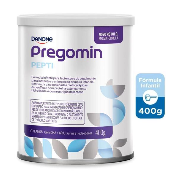 6 Latas -Pregomin Pepti -Formula Infantil Danone -400gr Imagem de 6 Latas -Pregomin Pepti -Formula Infantil Danone -400gr