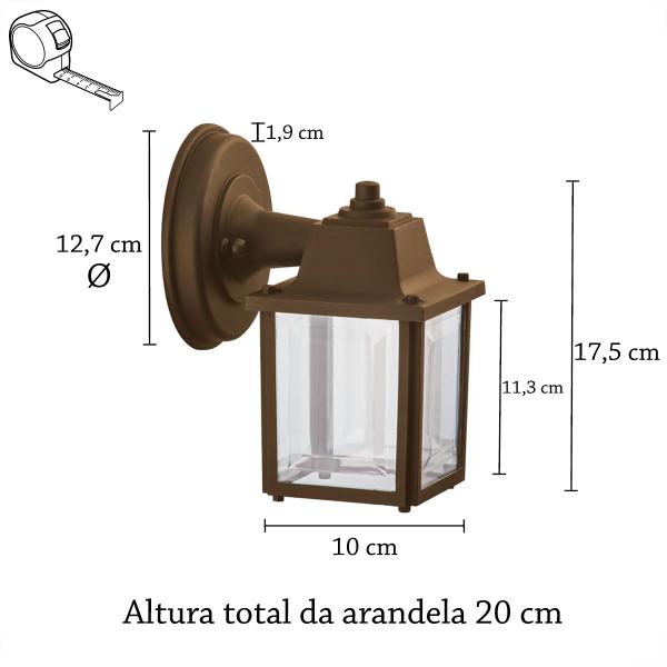 Imagem de 6 Luminaria Arandela Retro Vintage Externo alz18