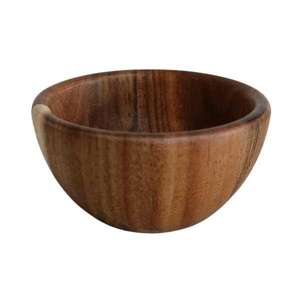 Imagem de 6 Mini Bowl 180ml Madeira Acácia Forte e Durável 10cm x 5cm