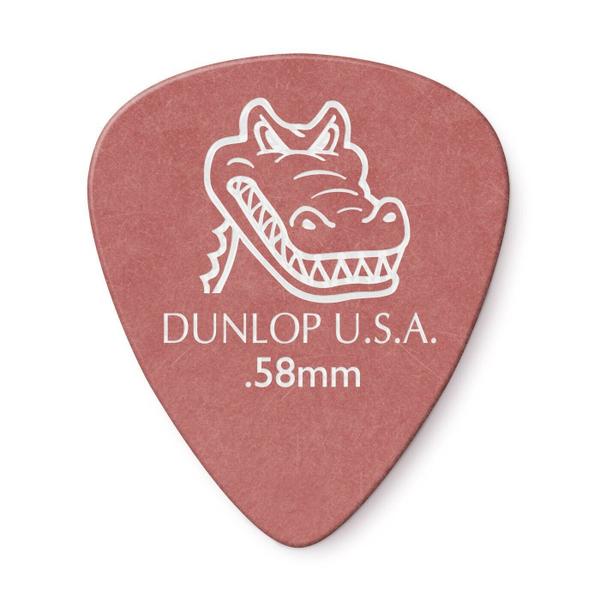 Imagem de 6 Palheta DUNLOP Gator Grip 0,58 mm guitarra 417r vermelha