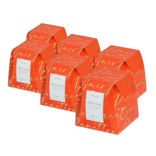 Imagem de 6 Panetone Ofner Tradicional, Panettone 500g