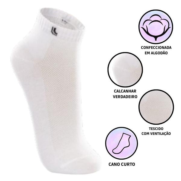 Imagem de 6 Pares De Meias Cano Curto Lupo Masculina Sport Para Academia Treino Corrida