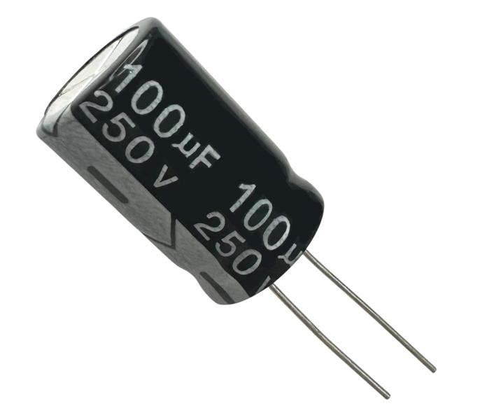 Imagem de 6 PCS CAPACITOR ELETROLITICO 100X250V - 100UF X 250V - 105º