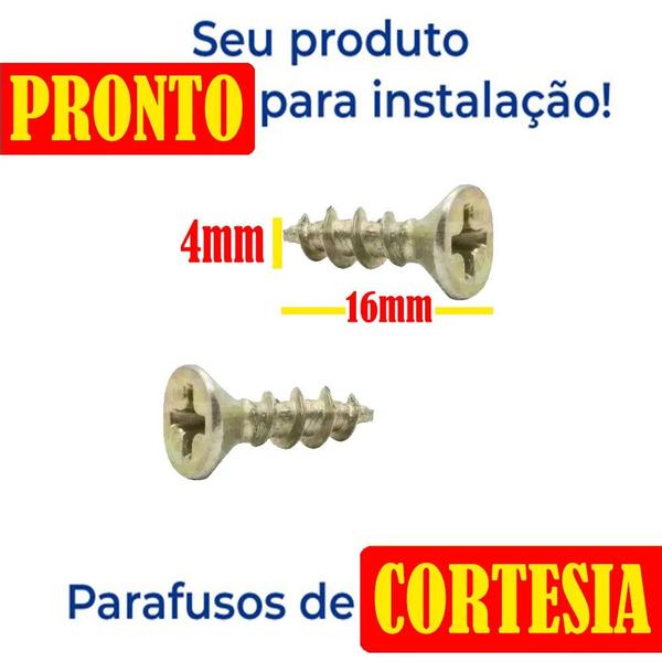 Imagem de 6 Peças - Dobradiça Para Armario Com Amortecedor De 35mm Reta