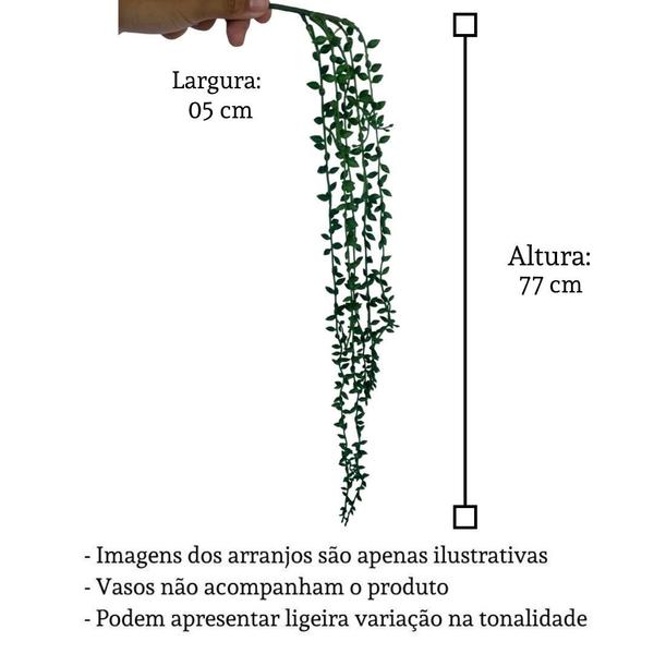 Imagem de 6 Plantas Artificiais Longas e Pendentes para Jardins Verticais preços em Atacado e Varejo - DE0321