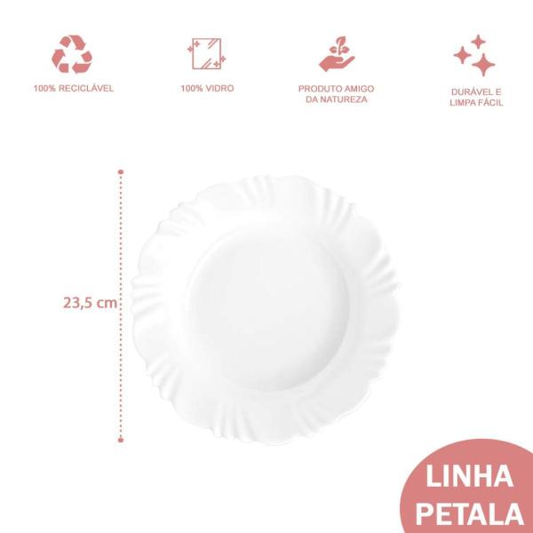 6 Pratos Petala Fundo 23,5cm Redondo Restaurante Almoço - Nadir Figueiredo Imagem de 6 Pratos Petala Fundo 23,5cm Redondo Restaurante Almoço