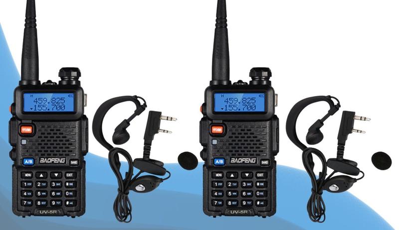 Imagem de 6 rádios comunicadores baofeng uv 5r dual band profissional