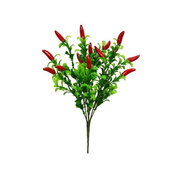 6 Ramos Pimenta Artificial Decoração De Cozinha Pimenteira - Decor Artificial Imagem de 6 Ramos Pimenta Artificial Decoração De Cozinha Pimenteira