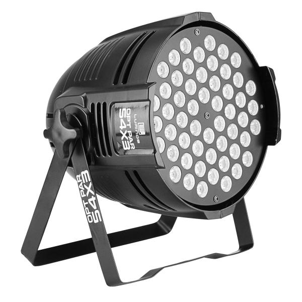 Imagem de 6 Refletores Spot PRO 54x3 RGBW 3w 54 Leds Par 64 DMX Carcaça Opt Par Bivolt Luminos