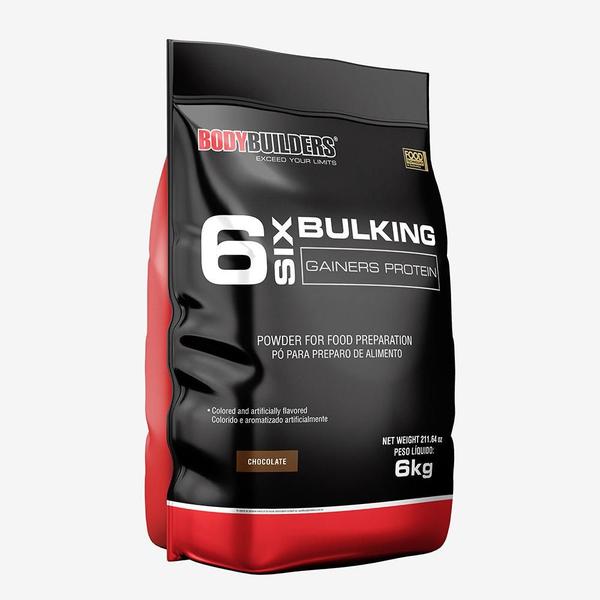 Imagem de 6 Six Bulking Gainers Protein 6Kg Chocolate Bodybuilders