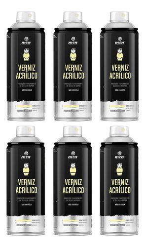 Imagem de 6 Spray Pro Verniz Acrilico Ceramica Natural Montana 400ml