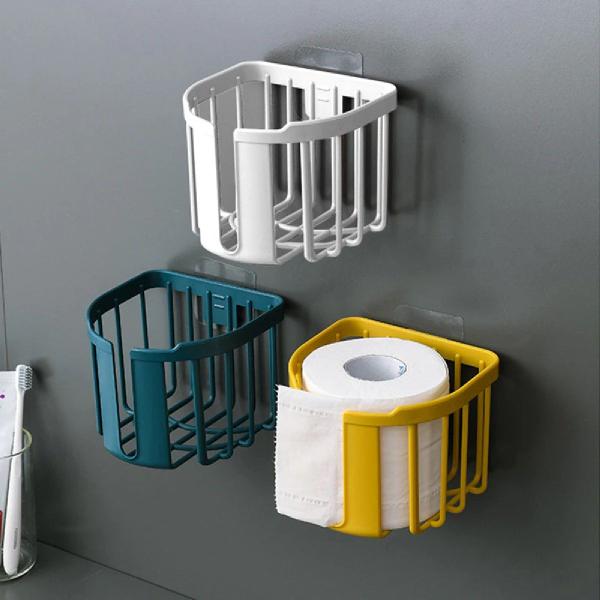 6 Suportes Para Papel Higiênico Organizador Banheiro Adesivo - Sutt Imagem de 6 Suportes Para Papel Higiênico Organizador Banheiro Adesivo