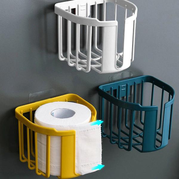 6 Suportes Para Papel Higiênico Organizador Banheiro Adesivo - Sutt Imagem de 6 Suportes Para Papel Higiênico Organizador Banheiro Adesivo