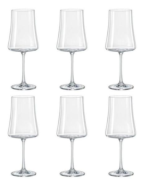 Imagem de 6 Taças De Cristal Para Vinho 400ml Titanium Bohemia