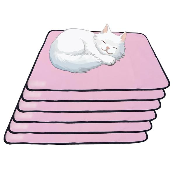 Imagem de 6 Tapetinhos Macios para Dormir Pet Antipulgas Antipulgas 200 Lavagens 100x70 Rosa Quality