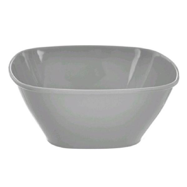 Imagem de 6 Tigela Quadrada Bowl Kit em Melamina Pote Cinza 300ml