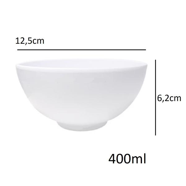 Imagem de 6 Tigelas Bowl De Melamina Premium De Sobremesa 400ml