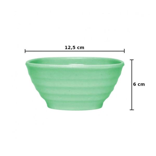 Imagem de 6 Tigelas Bowl Quadrada em Melamina Sobremesas Pote 300ml