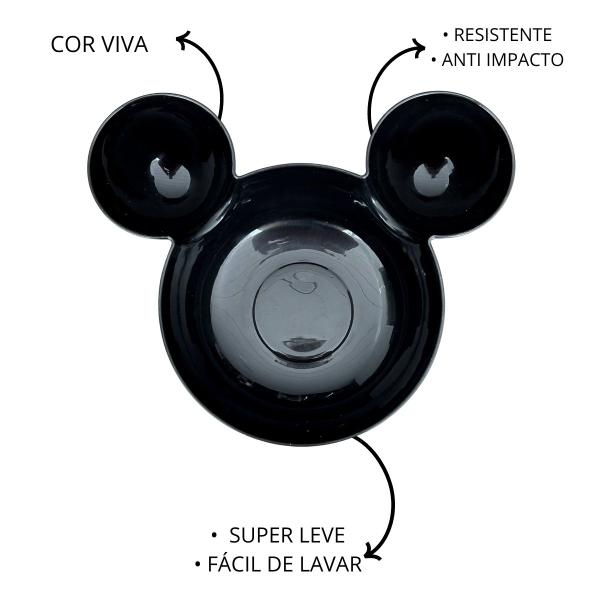 Imagem de 6 Tigelas Bowl Ratinho Pote Petiscos Festa Mouse Preto