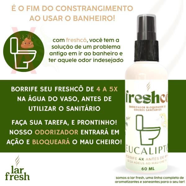 Imagem de 6 Unidades Bloqueador Odor Sanitários Lixeira Banheiro Spray - Kit Lar Fresh