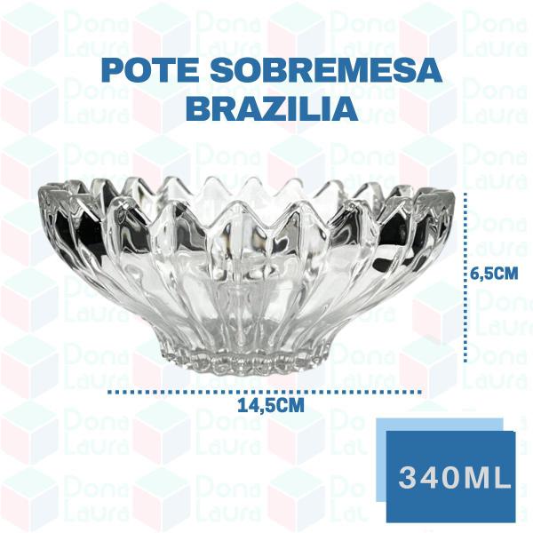 Imagem de 6 Vasilha p/ Petisco e Sobremesa em Vidro Resistente 340ML