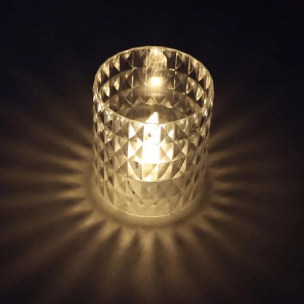 Imagem de 6 Velas Led com Suporte Castiçal Luminária Decoração Sem Fio