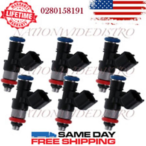 Imagem de 6 X Bico Injetor Bosch Ford Edge 3.5 3.7 V6 0280158191