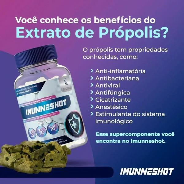 Imagem de 60 Cápsulas Imunneshot   Suplemento Antioxidante