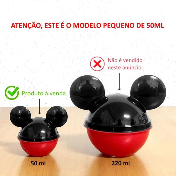 Imagem de 60 Mini Porta Mix Orelhas Mickey Doces Sacola Surpresa Festa