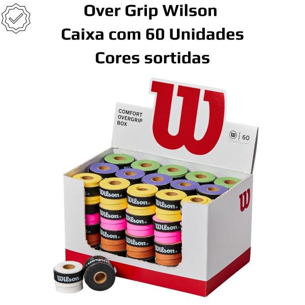 Imagem de 60 Overgrip Wilson Empunhadura Raquete Tênis Beach Tennis Padel Squash Fescobol