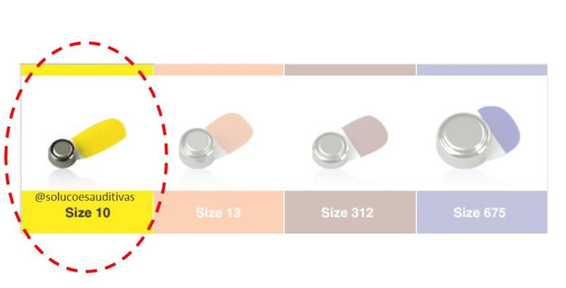 Imagem de 60 Pilhas / Baterias para Aparelho Auditivo - Extra Power - Tamanho 10 (selo amarelo)