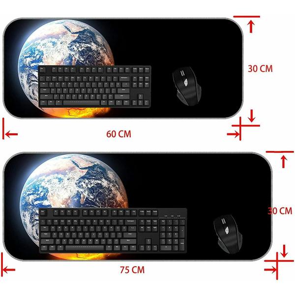 Imagem de (600X300X3) , Xxl Gaming Mouse Mat Extended, Galaxy Sci Fi Space Office Mouse Pad