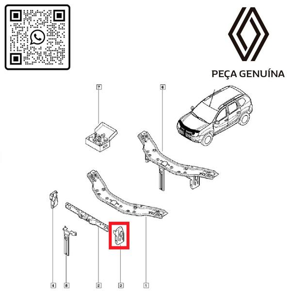 Imagem de 625139514r - defletor de ar do radiador - lado esquerdo - motor 2.3 16v - 2014 em diante - master iii