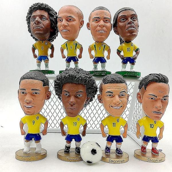 Imagem de 6,5 centímetros Jogador de Futebol Star Figurine Pvc Figurine Brasileiro