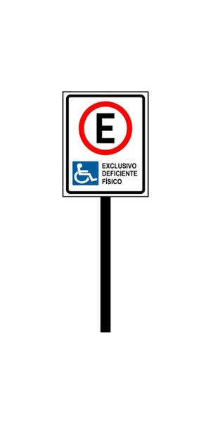 Imagem de 697 - 5 Placa de sinalização HO Estacionamento - vaga cadeirante