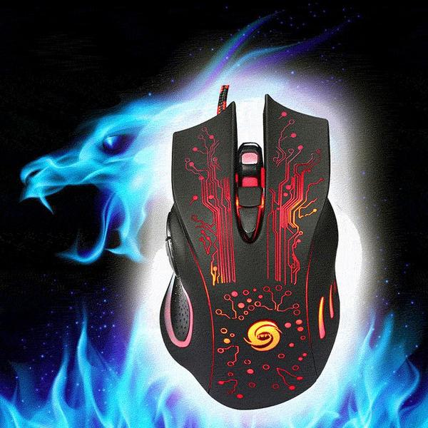 Imagem de 6d Usb Wired Gaming Mouse 3200dpi 6 Botões Led Optical Pro