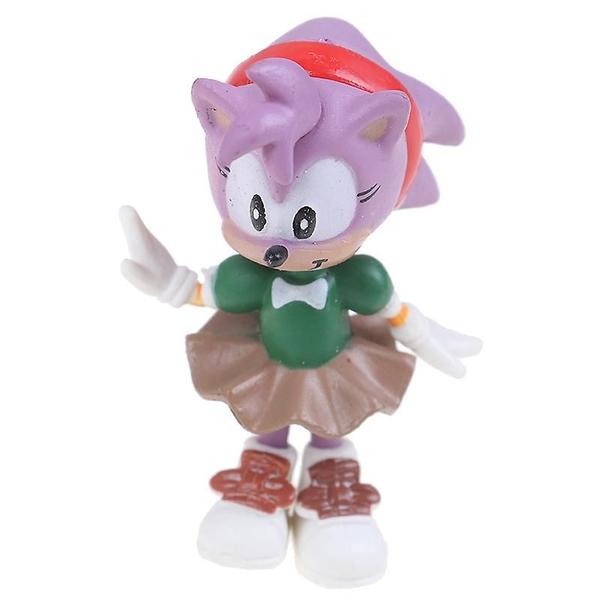 6pcs Sonic O ouriço Knuckles Sombra Action Figure Crianças - Shimu Yequyasu - ESG Imagem de 6pcs Sonic O ouriço Knuckles Sombra Action Figure Crianças