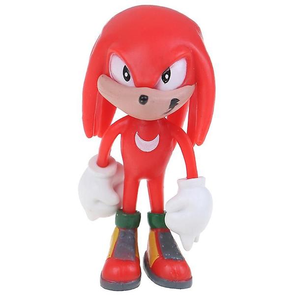 6pcs Sonic O ouriço Knuckles Sombra Action Figure Crianças - Shimu Yequyasu - ESG Imagem de 6pcs Sonic O ouriço Knuckles Sombra Action Figure Crianças