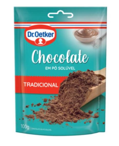 6un Chocolate em pó Tradicional Sachê 100g cada - Dr. Oetker Imagem de 6un Chocolate em pó Tradicional Sachê 100g cada - Dr. Oetker