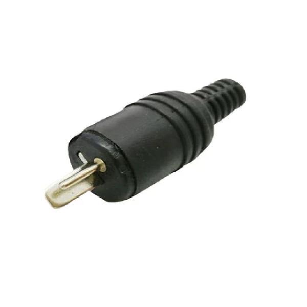 Imagem de 6un Conector Plug Paf Din 2 Pinos Macho Philips Akai Grundig Marantz Sansui Telefunken