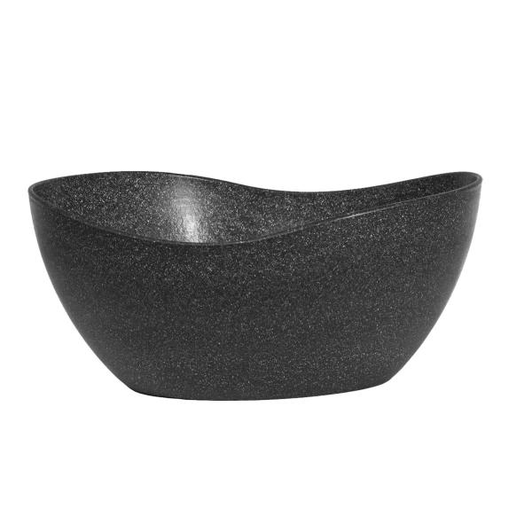 Imagem de 6un Tigela saladeira bowl oval  1,9lt preto