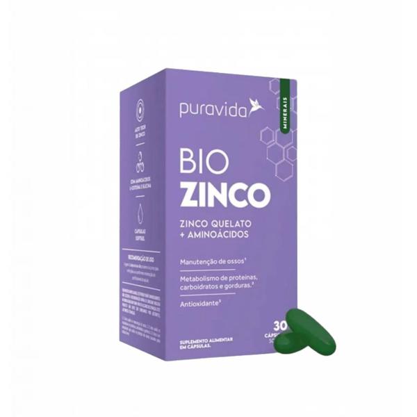 Imagem de 6x Bio Zinco PuraVida - Zinco Quelado + Aminoácidos