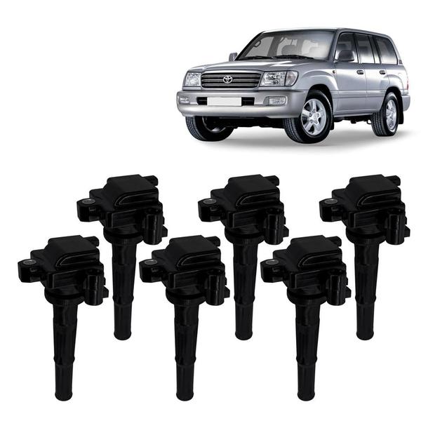 Imagem de 6x Bobinas de Ignição Toyota Hilux Land Cruiser 3.4 V6 24v