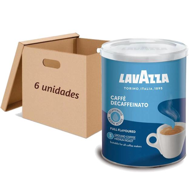 Imagem de 6X Café Italiano Lavazza Descafeinado Moido 250G