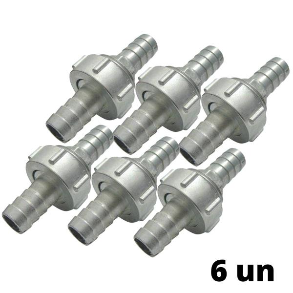 6X Emenda p/Mangueira Rosqueavel 1/2 x 1/2 (pol.) GARDEN Imagem de 6X Emenda p/Mangueira Rosqueavel 1/2 x 1/2 (pol.) GARDEN