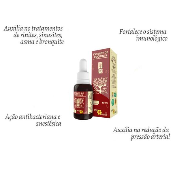 Imagem de 6x Extrato De Propolis Vermelho 30ml Aumenta a Imunidade